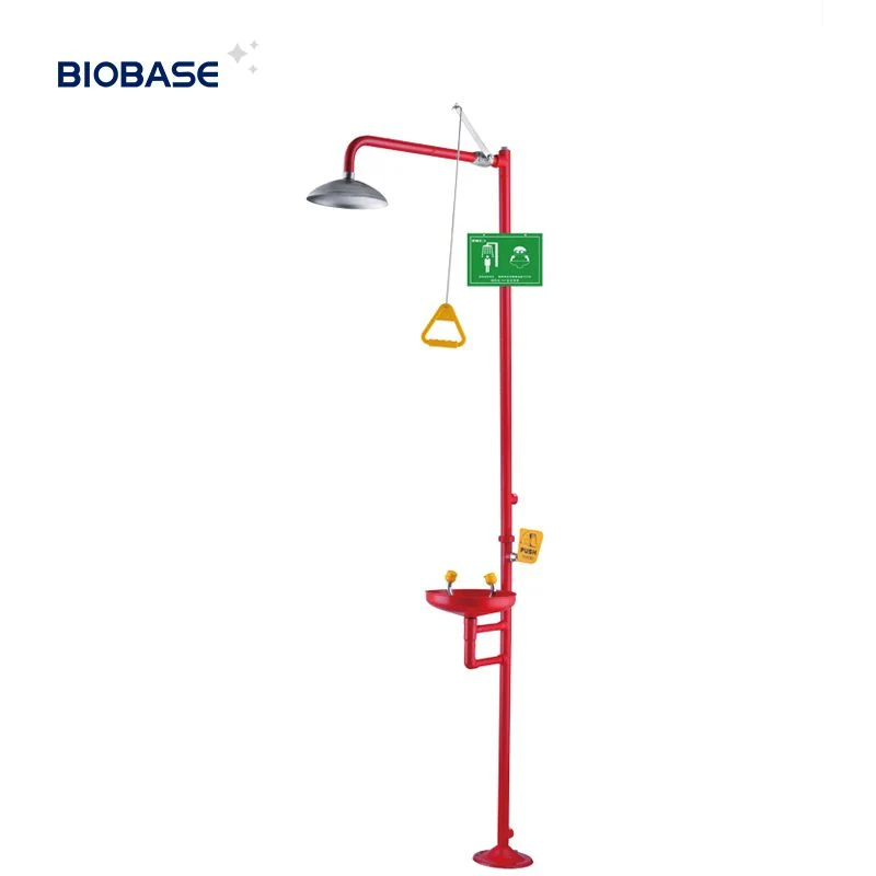 Biobase Combination Stainless Steel Emergency Shower Eye Washer for Lab